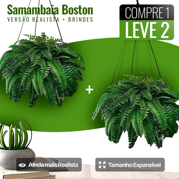 [COMPRE 1 LEVE 2] Planta Artificial Samambaia Realista (BRINDE + FRETE GRÁTIS)