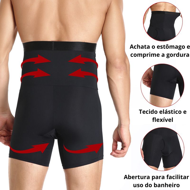 Bermuda Modeladora de Compressão Masculina - ShapeFit 3 em 1